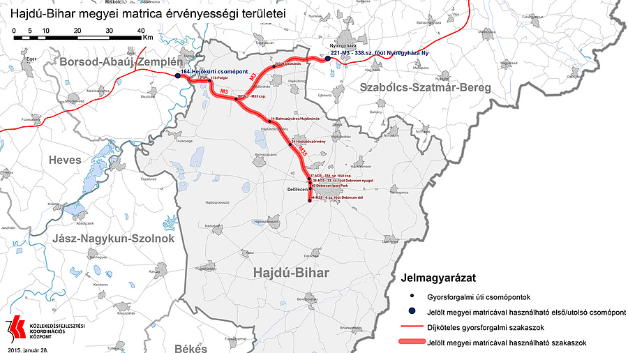 Hajdú-Bihar megye: az M35-ös Debrecen utáni folytatásának első üteme (Debrecen-Berettyóújfalu)